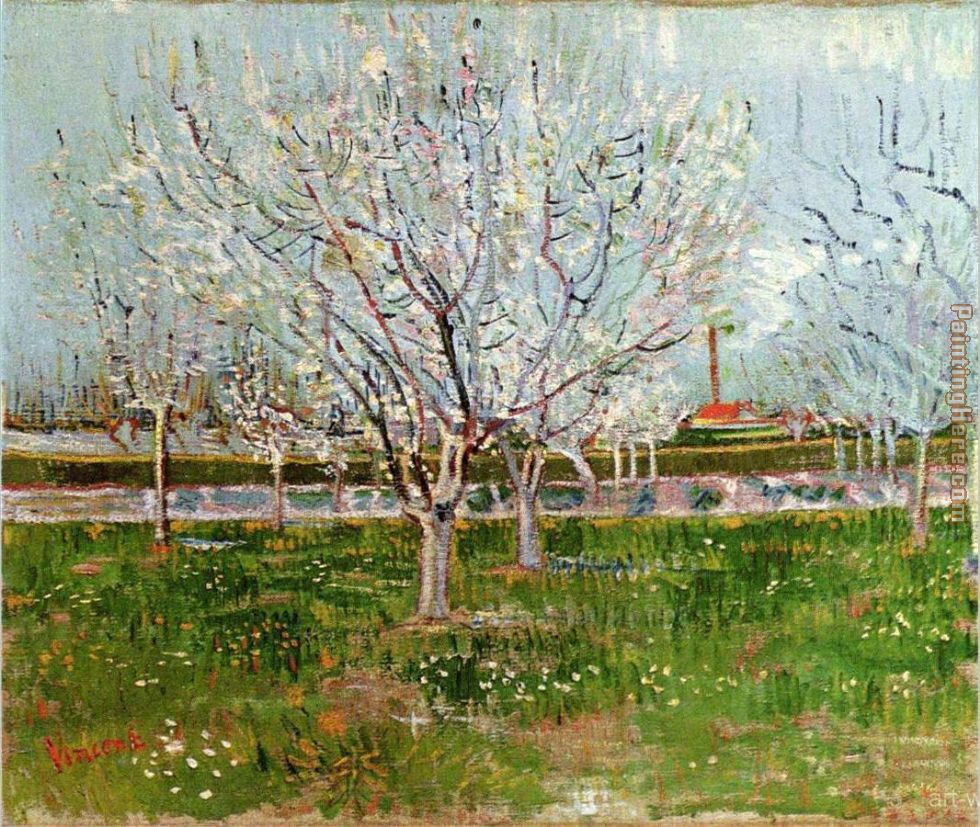 Orchard in Blossom painting - Vincent van Gogh Orchard in Blossom art painting
